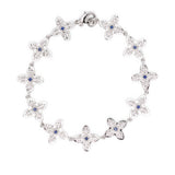 Bracciale gotico con trifoglio in argento Darkai - unisex 