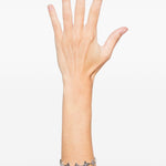Bracciale gotico con trifoglio in argento Darkai - unisex 