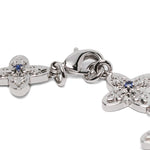 Bracciale gotico con trifoglio in argento Darkai - unisex 
