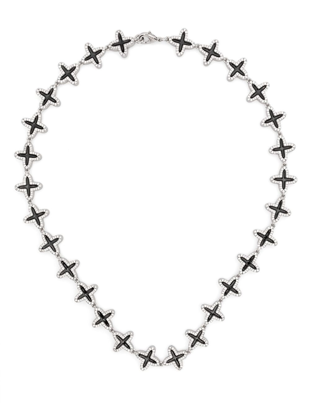 Collana Clover in nero Darkai - unisex 