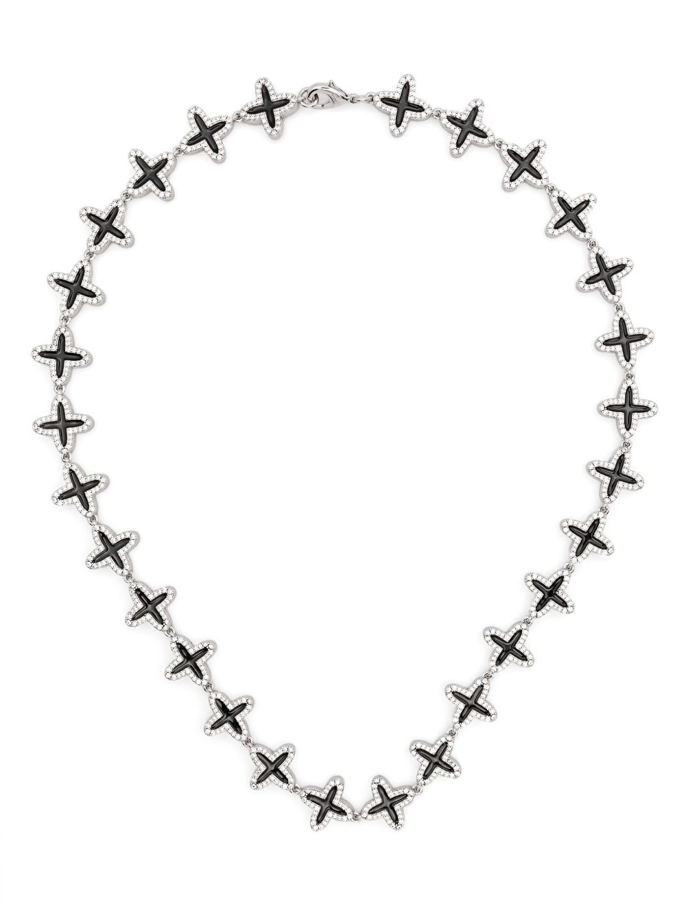 Collana Clover in nero Darkai - unisex 