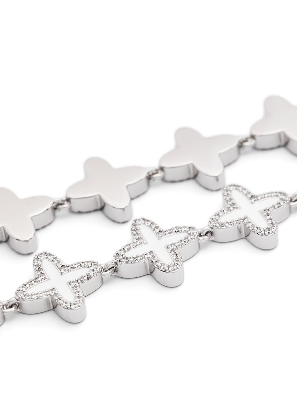 Collana Clover in bianco Darkai - unisex 