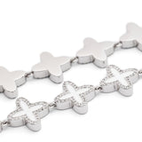 Collana Clover in bianco Darkai - unisex 
