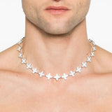 Collana Clover in bianco Darkai - unisex 