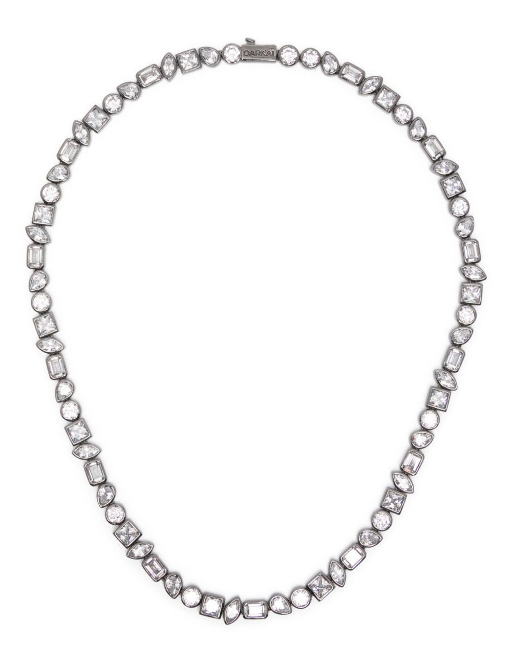 Collana con cristalli misti in argento Darkai - unisex 