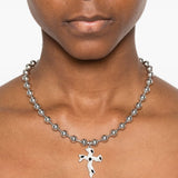 Collana Tipsy Cross in argento Darkai - unisex 