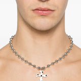 Collana Tipsy Cross in argento Darkai - unisex 