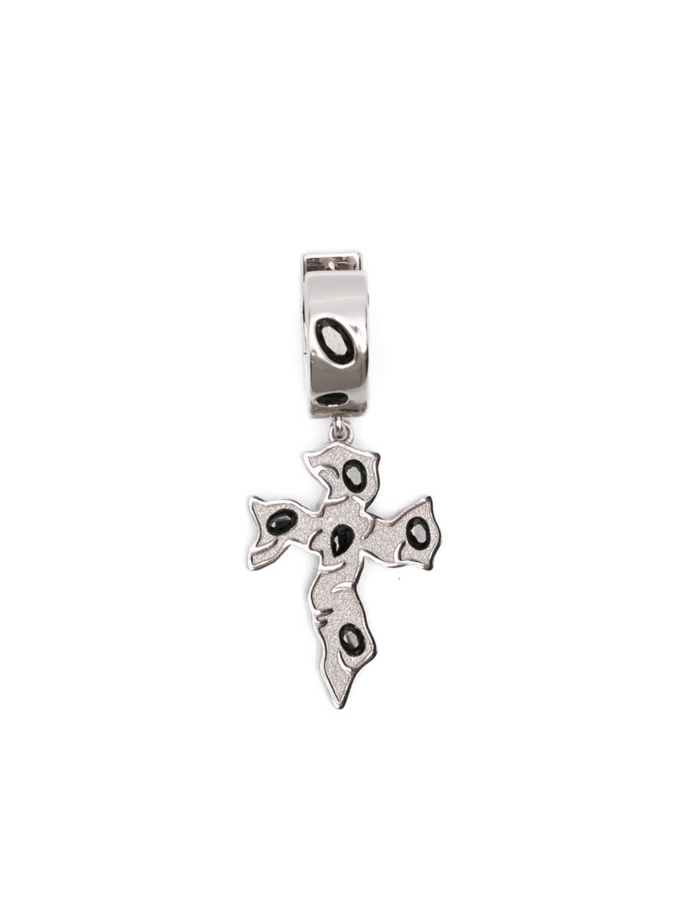 Orecchini Tipsy Cross in argento Darkai - unisex 