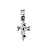Orecchini Tipsy Cross in argento Darkai - unisex 
