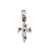 Orecchini Tipsy Cross in argento Darkai - unisex 