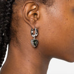 Orecchini con tormalina in argento Darkai - unisex 