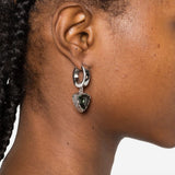 Orecchini con tormalina in argento Darkai - unisex 