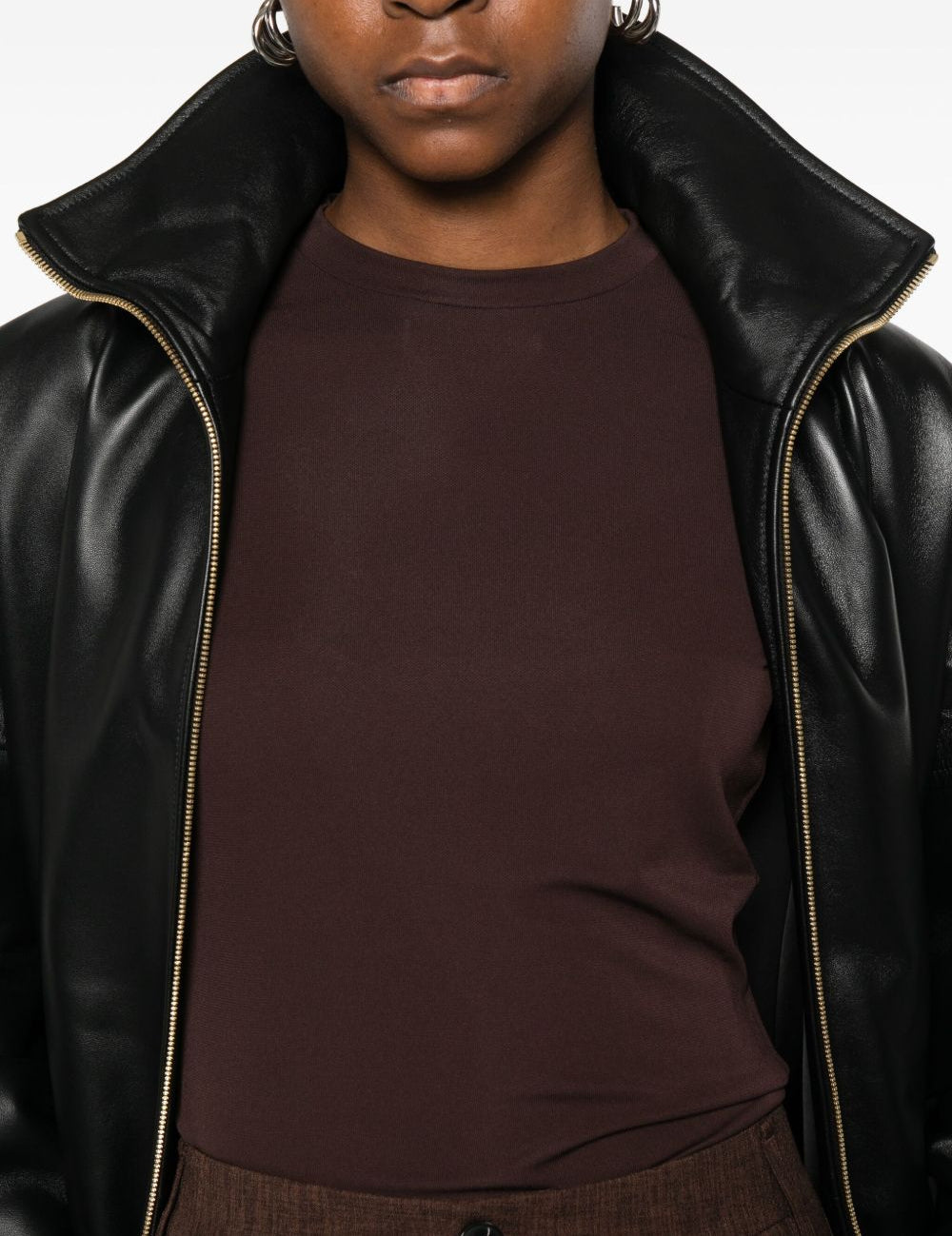 Top a maniche lunghe in marrone  Darkpark - donna 