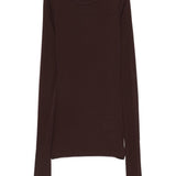 Top a maniche lunghe in marrone  Darkpark - donna 
