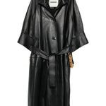 Cappotto con cintura in nero Darkpark - donna 