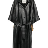 Cappotto con cintura in nero Darkpark - donna 