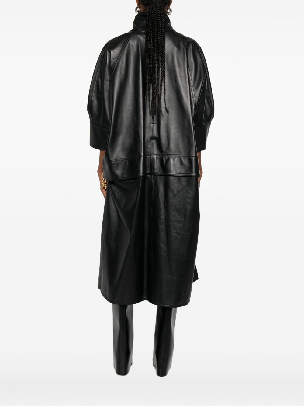 Cappotto con cintura in nero Darkpark - donna 