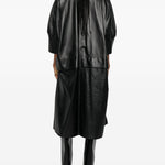 Cappotto con cintura in nero Darkpark - donna 