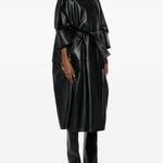 Cappotto con cintura in nero Darkpark - donna 