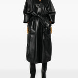 Cappotto con cintura in nero Darkpark - donna 
