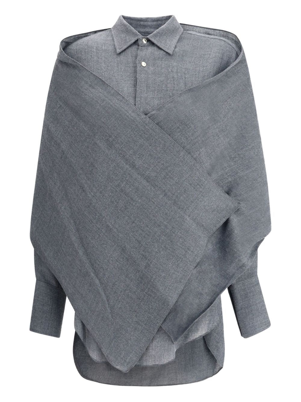 Camicia Georgia con sciarpa staccabile in grigio Darkpark - donna 