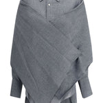 Camicia Georgia con sciarpa staccabile in grigio Darkpark - donna 