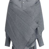 Camicia Georgia con sciarpa staccabile in grigio Darkpark - donna 