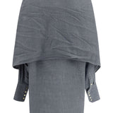 Camicia Georgia con sciarpa staccabile in grigio Darkpark - donna 