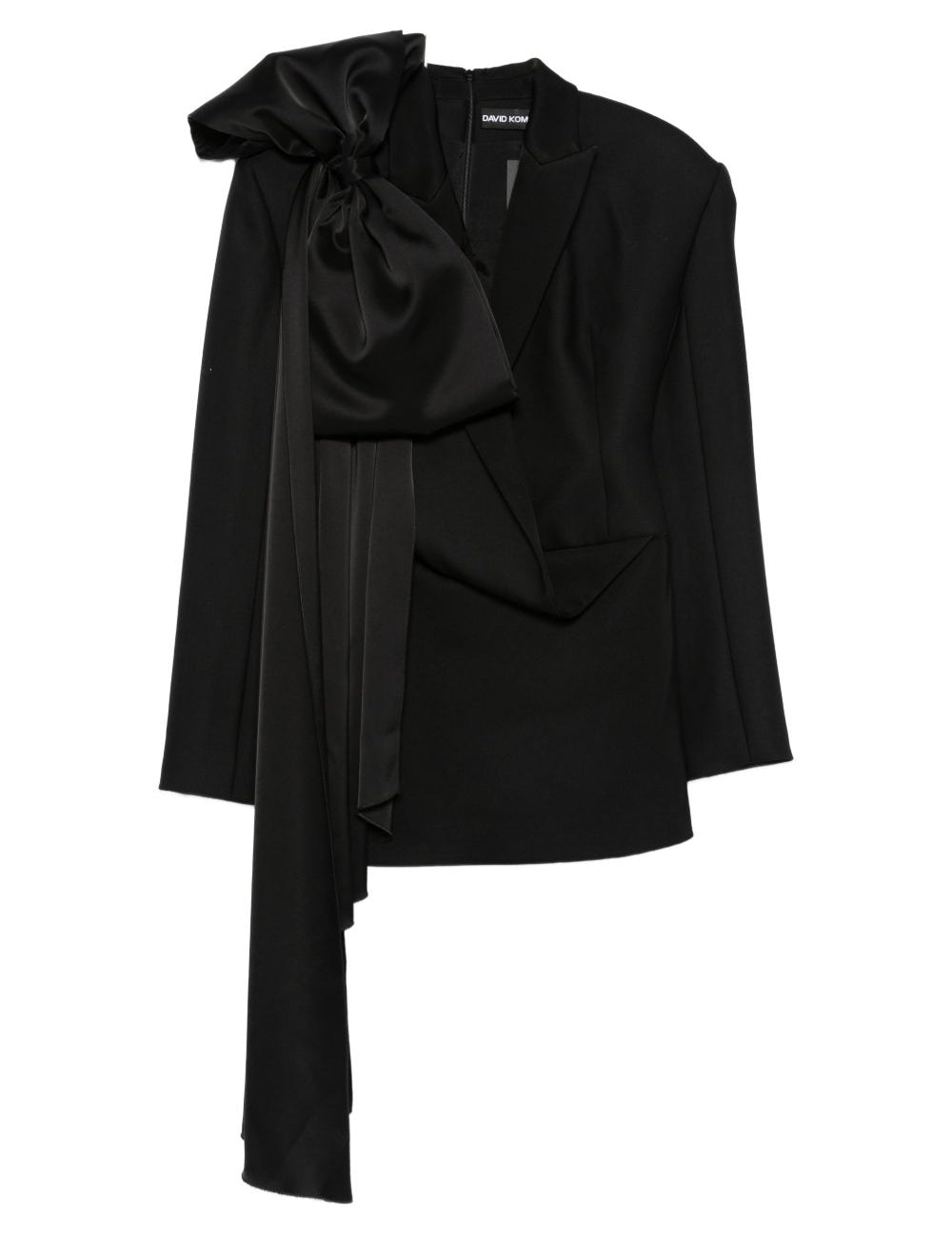 Abito stile blazer con fiocco  in nero David koma - donna 