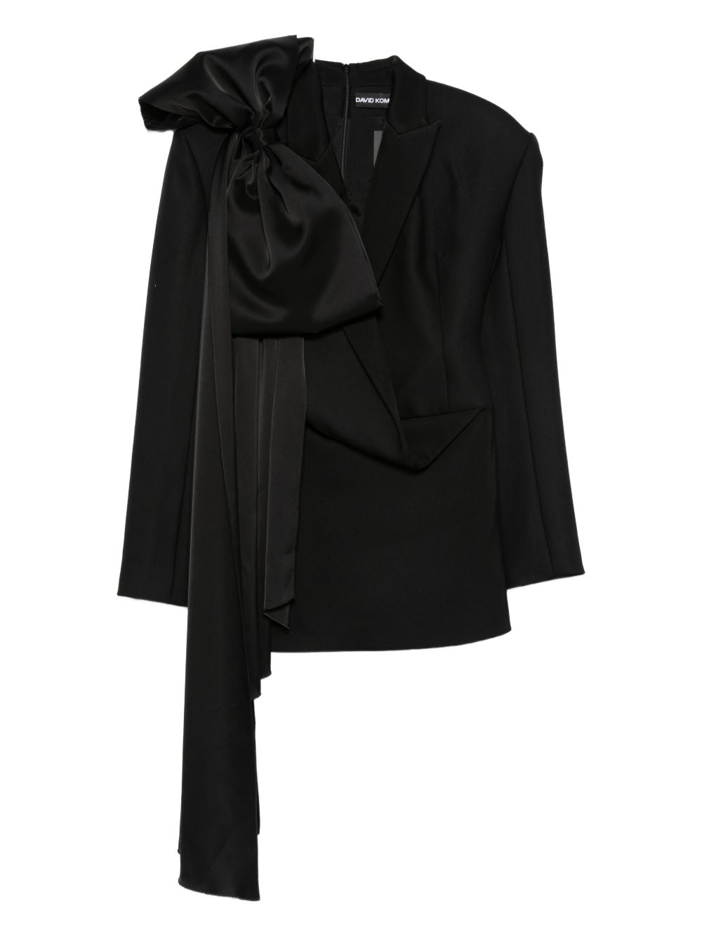 Abito stile blazer con fiocco  in nero David koma - donna 