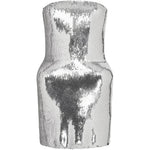 Mini abito con paillettes e fianchi imbottiti in argento David koma - donna 