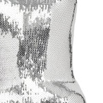Mini abito con paillettes e fianchi imbottiti in argento David koma - donna 