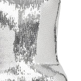 Mini abito con paillettes e fianchi imbottiti in argento David koma - donna 