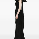 Abito con fiocco oversize e cristalli in nero David Koma - donna 