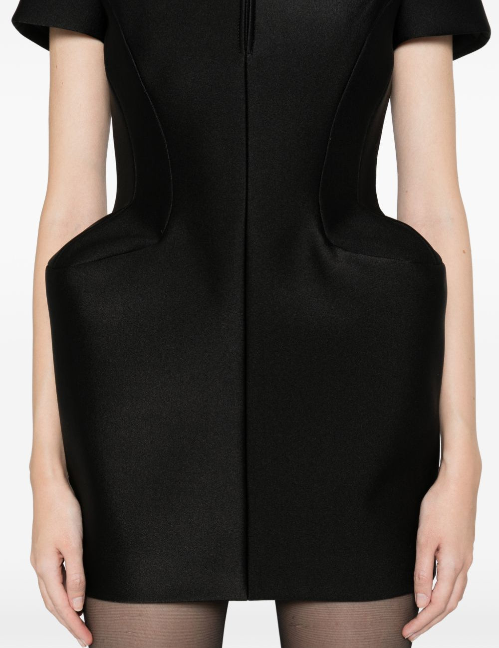 Miniabito con fianchi in nero David koma - donna 