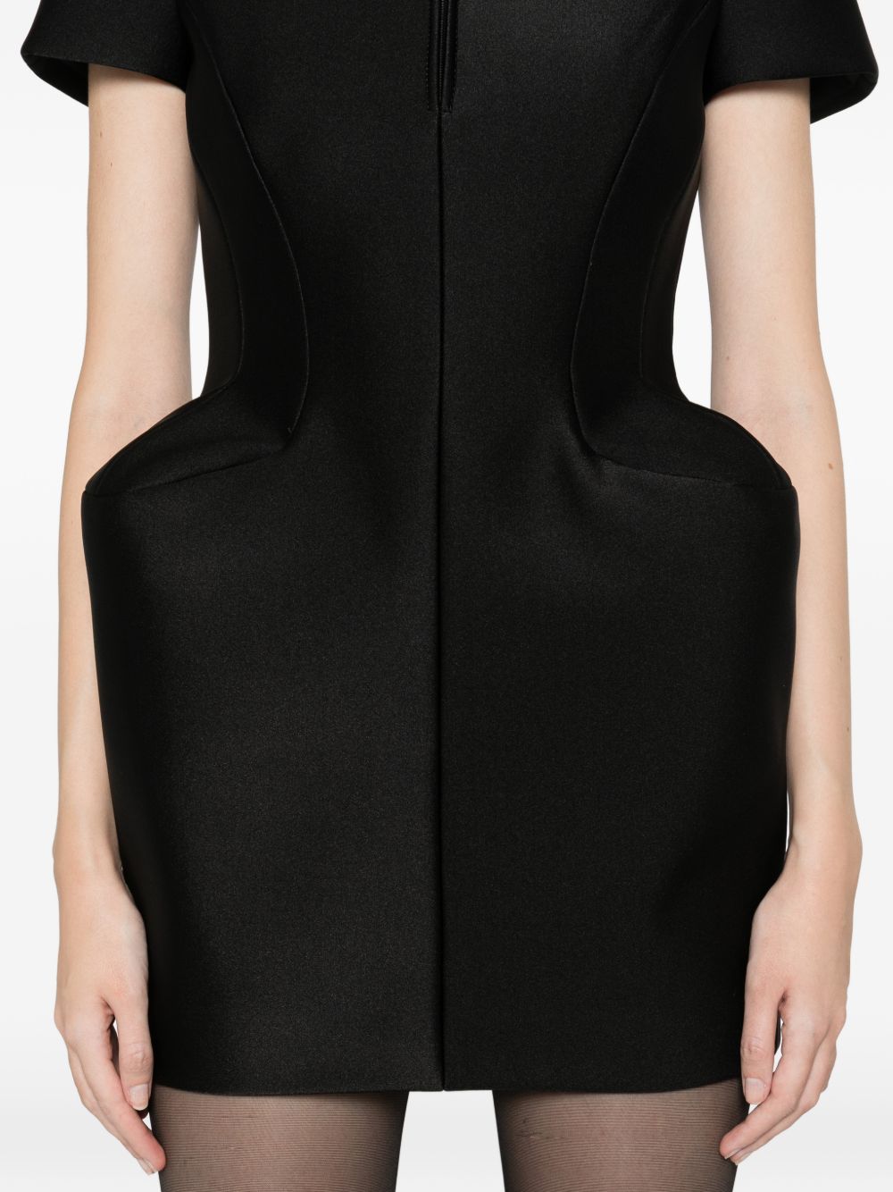 Miniabito con fianchi in nero David koma - donna 