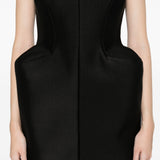 Miniabito con fianchi in nero David koma - donna 