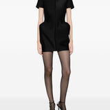 Miniabito con fianchi in nero David koma - donna 