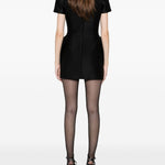 Miniabito con fianchi in nero David koma - donna 