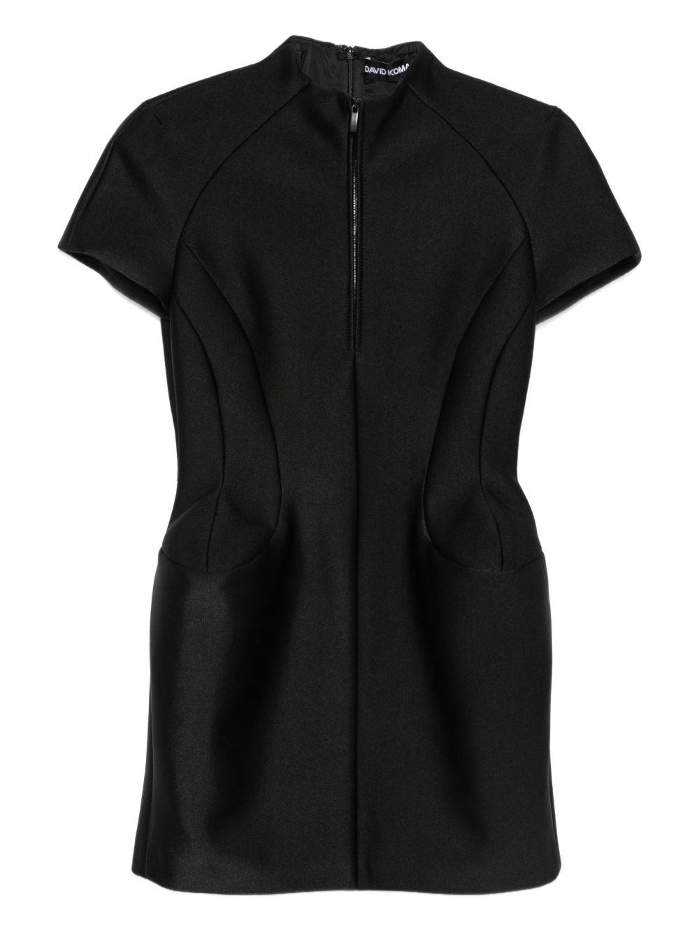 Miniabito con fianchi in nero David koma - donna 