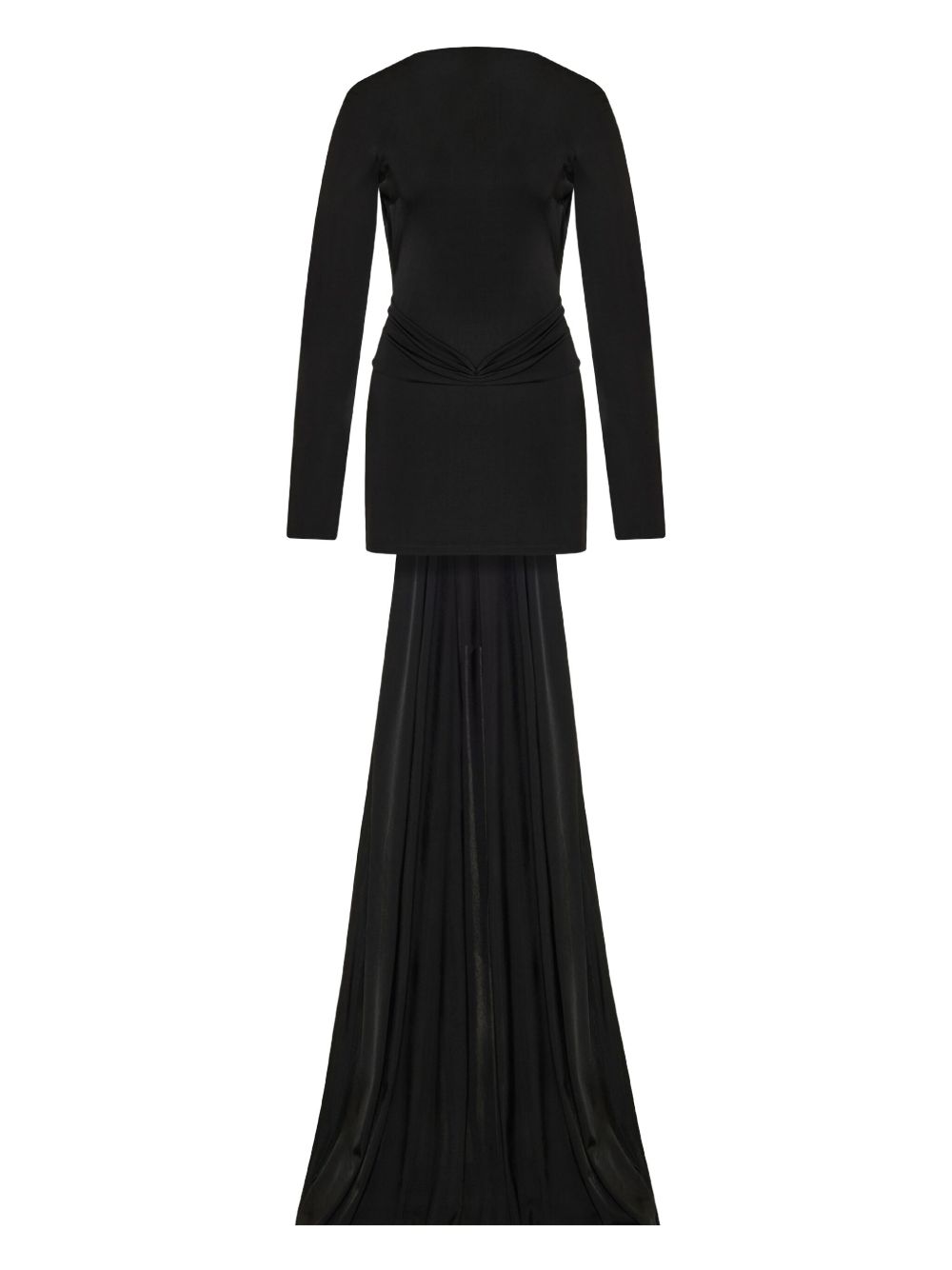 Abito mini con strascico in nero David Koma - donna 