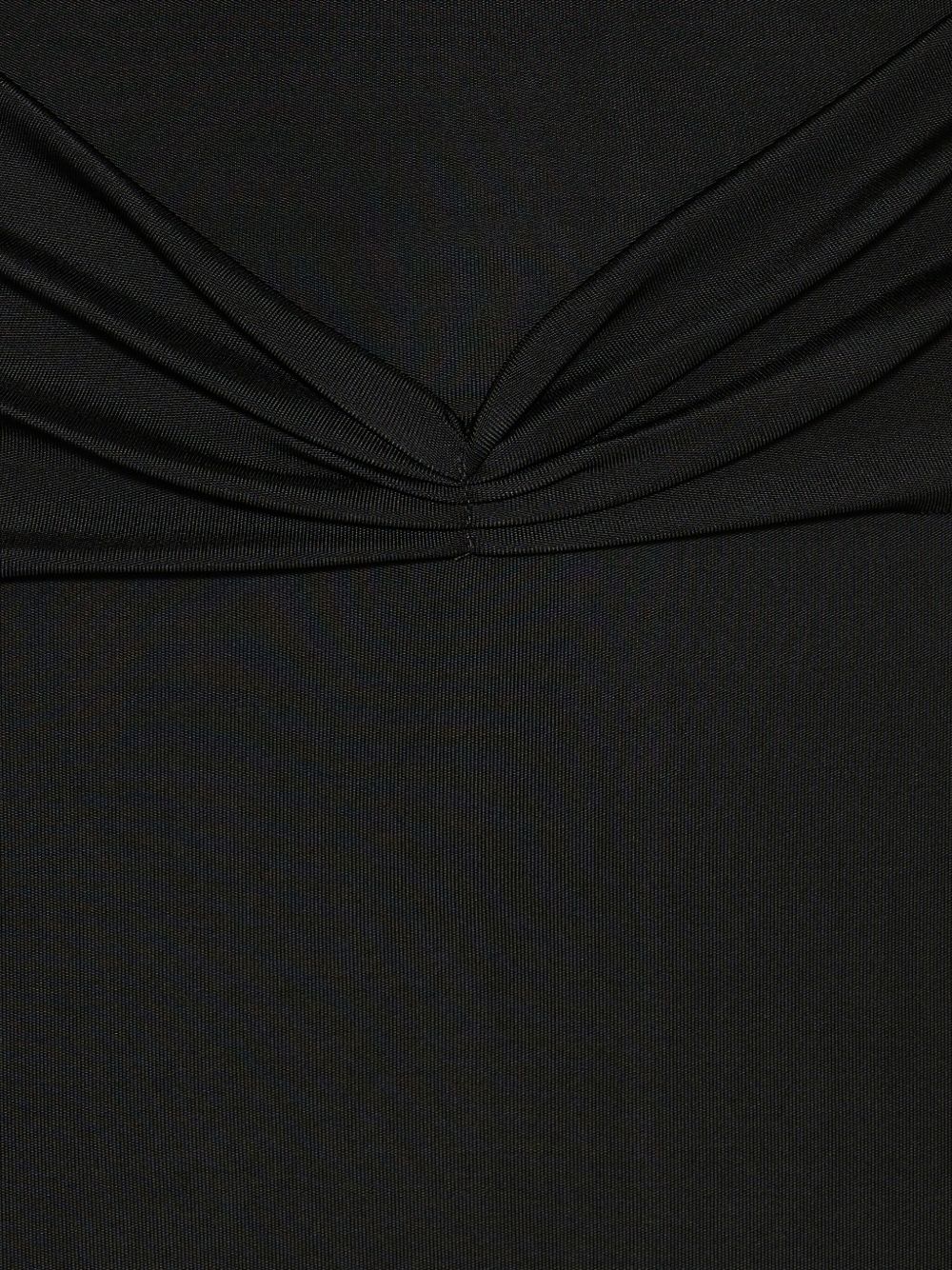 Abito mini con strascico in nero David Koma - donna 