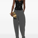 Corsetto con cristalli in nero David koma - donna 