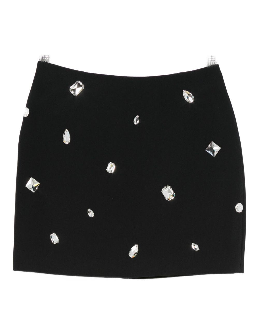 Minigonna con strass in nero David Koma - donna 