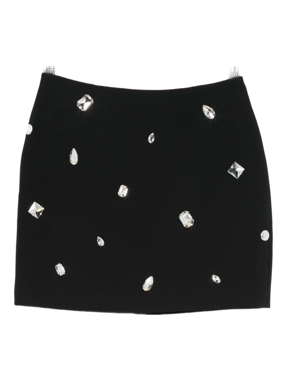 Minigonna con strass in nero David Koma - donna 