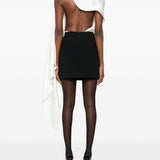 Minigonna con strass in nero David Koma - donna 