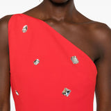 Abito corto con strass in rosso David Koma - donna 