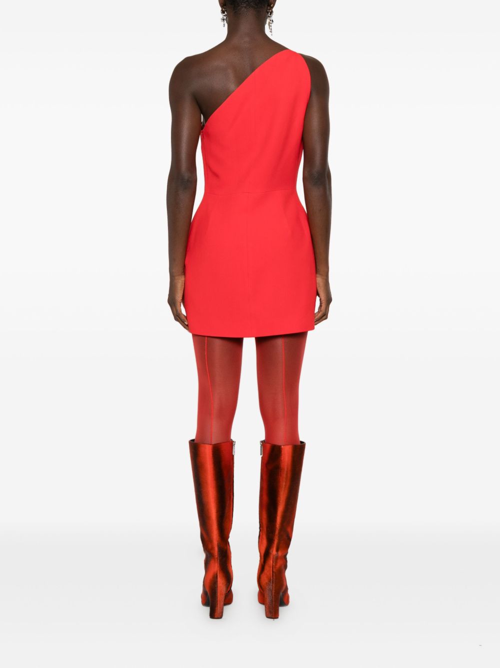Abito corto con strass in rosso David Koma - donna 