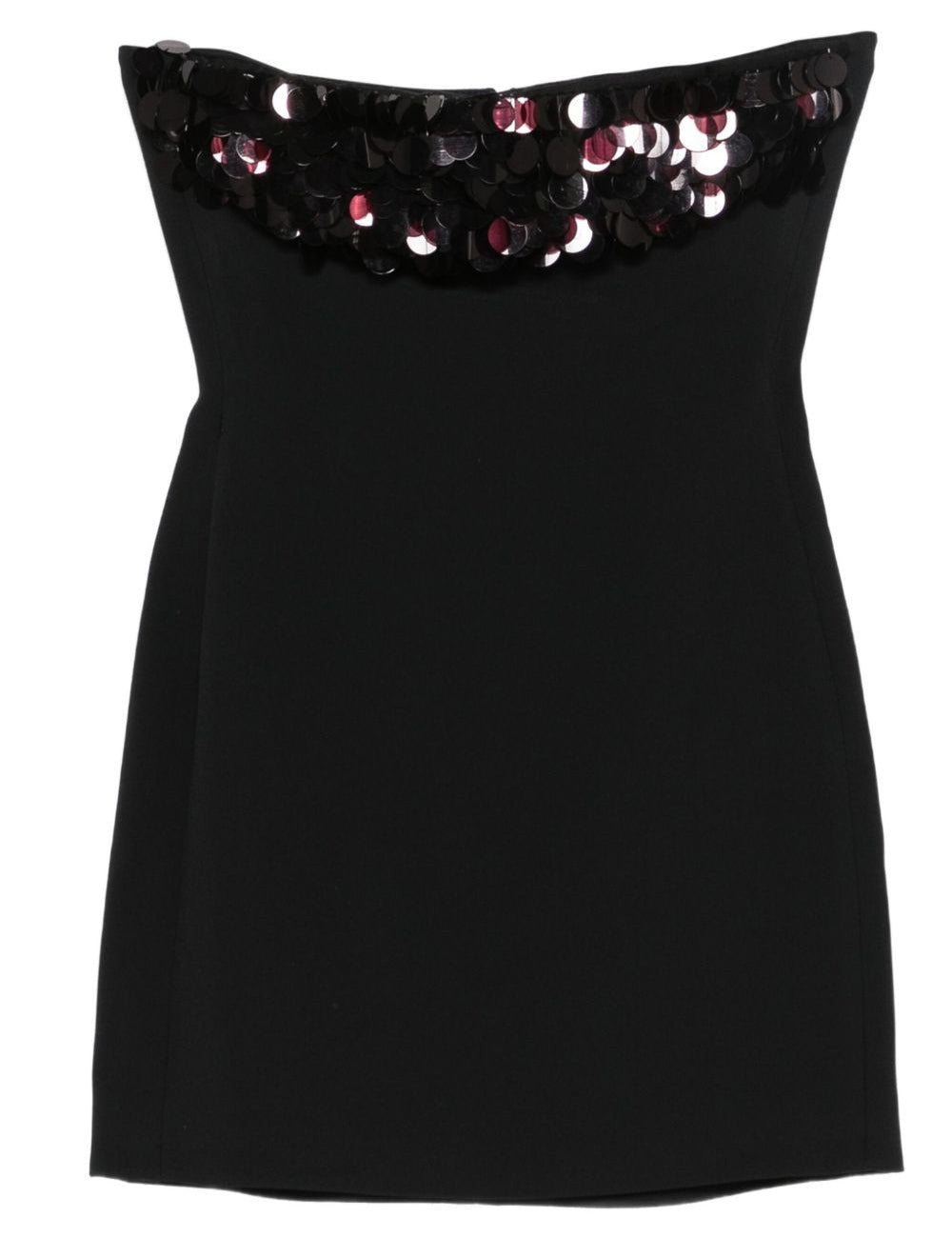 Abito corto con paillettes in nero David Koma - donna 