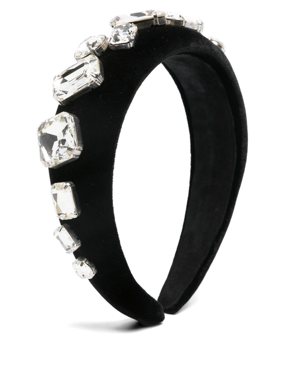 Cerchietto con cristalli in nero David koma - donna 